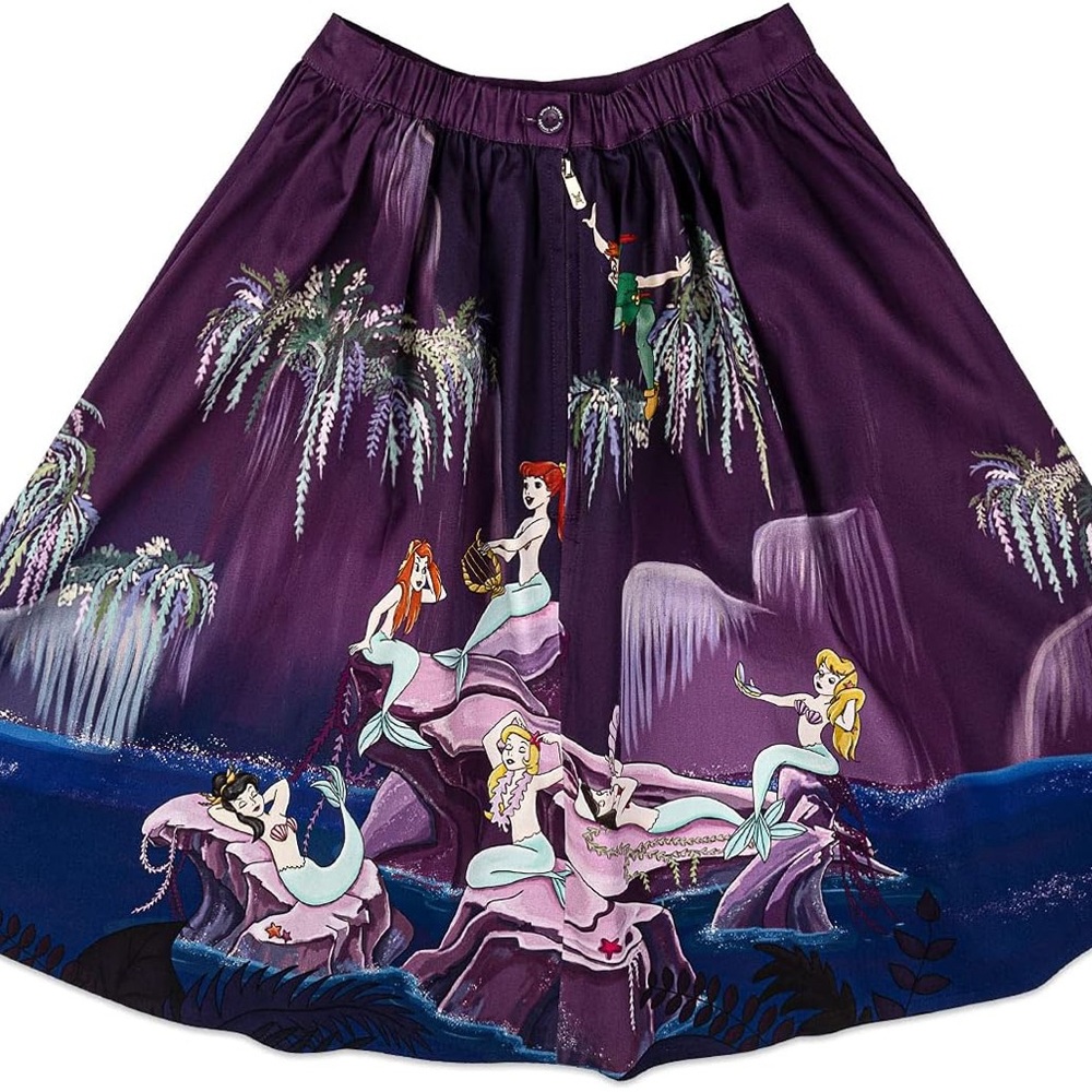 Loungefly Disney Peter Pan Mermaid swing skirt